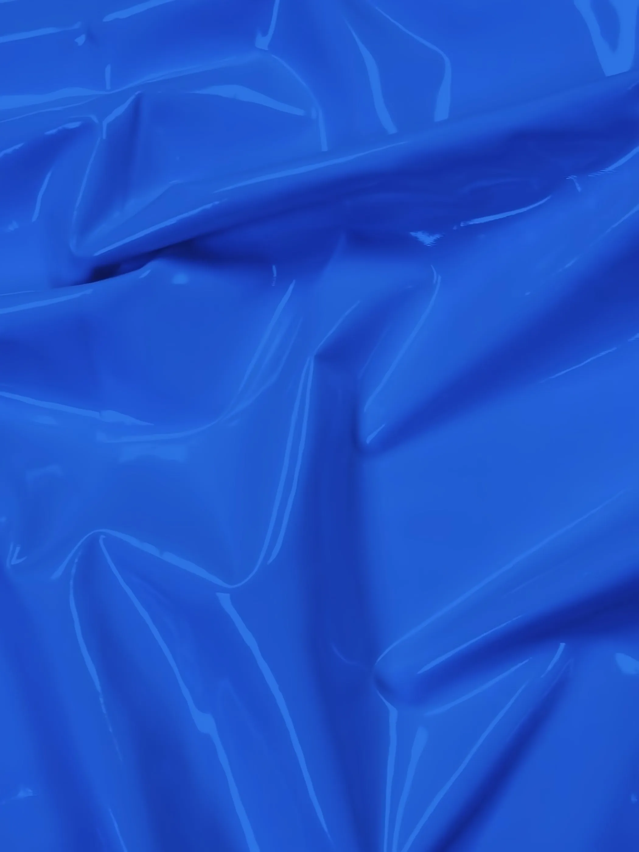 Glossy Stretch Fetish Patent Vinyl Spandex Fabric / Royal Blue / Sold By The Yard