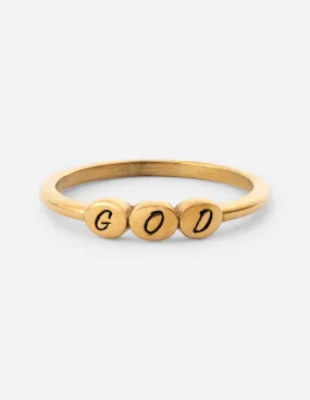 God Letter Ring