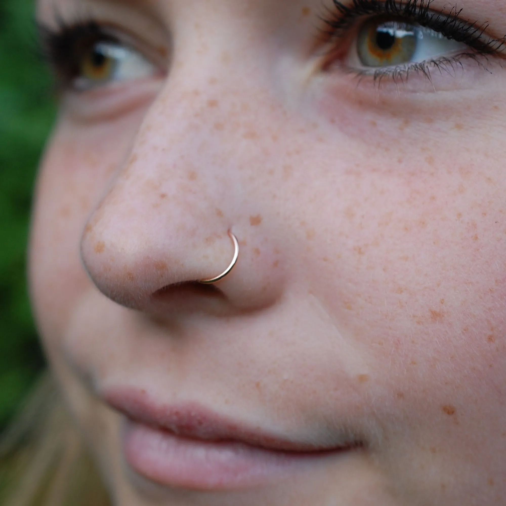 Gold Nose Hoop