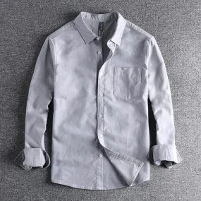 Grey Stylish Mens Full Sleeves Shirt