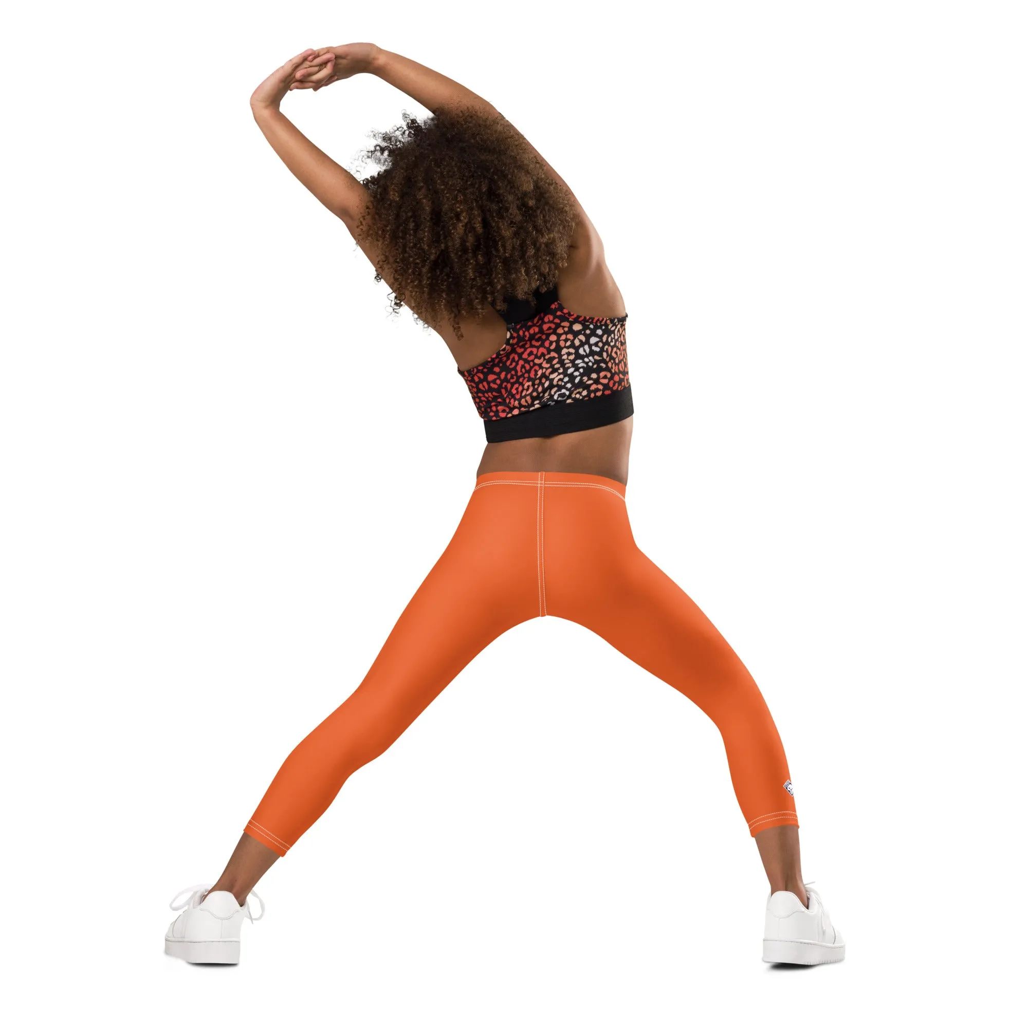 Gym Ready: Solid Color Workout Leggings for Girls - Flamingo