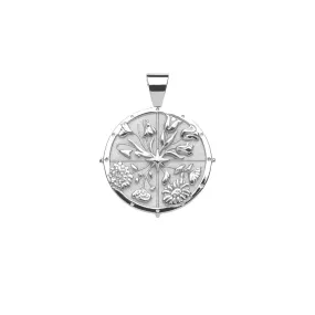 HOPE JW Small Pendant Coin in Silver