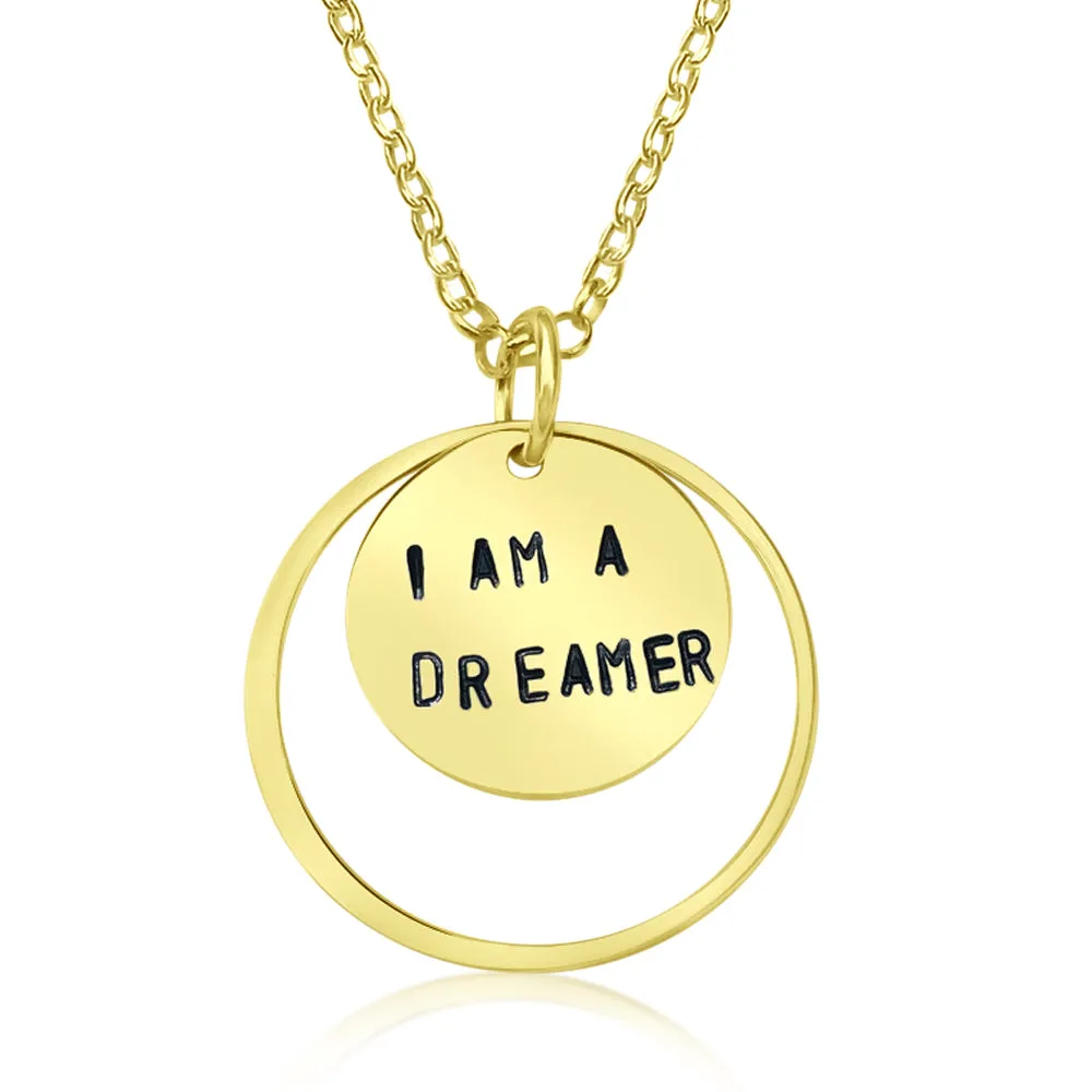 I am a Dreamer - Gold Filled Affirmation Necklace