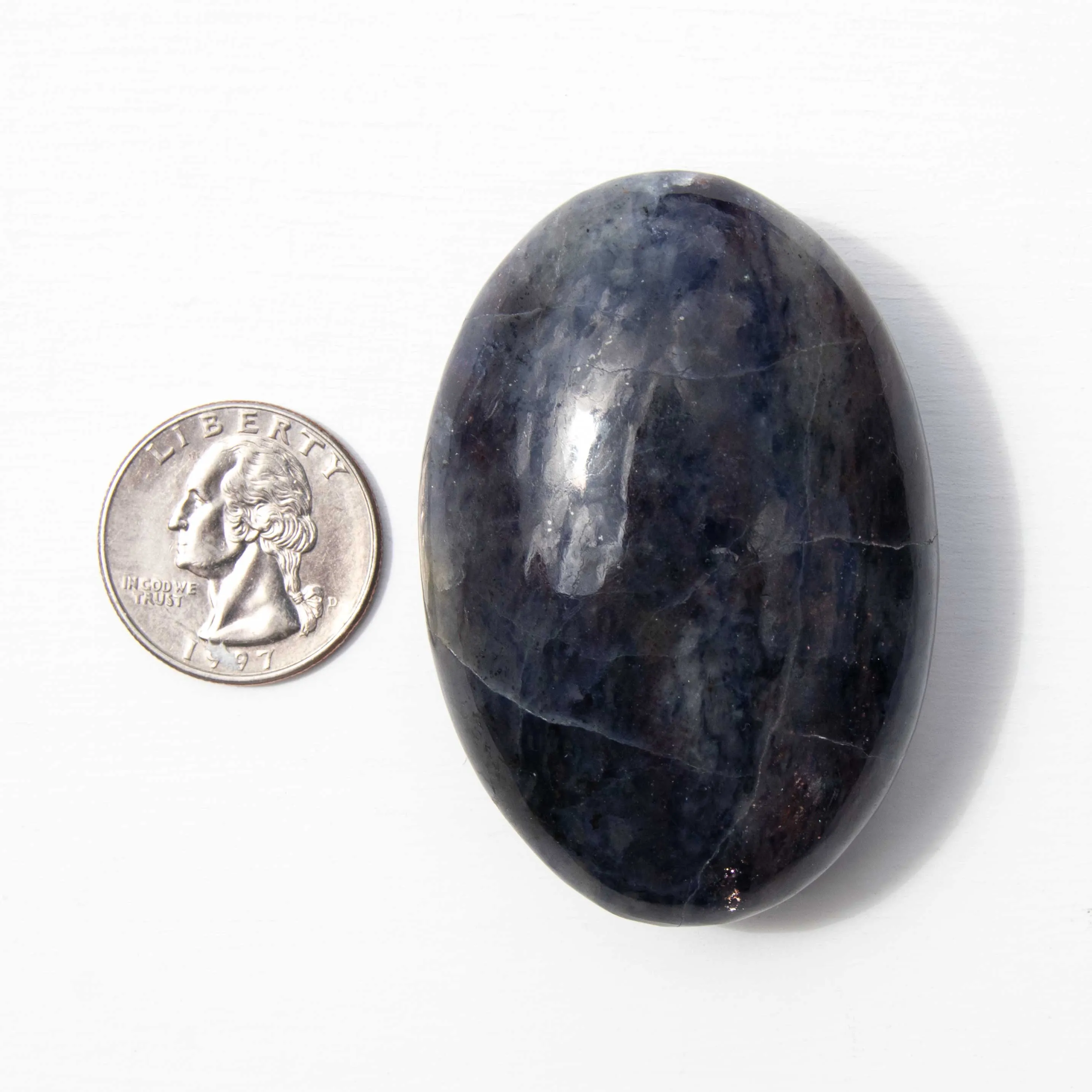 Iolite with Sunstone, Palm Stones