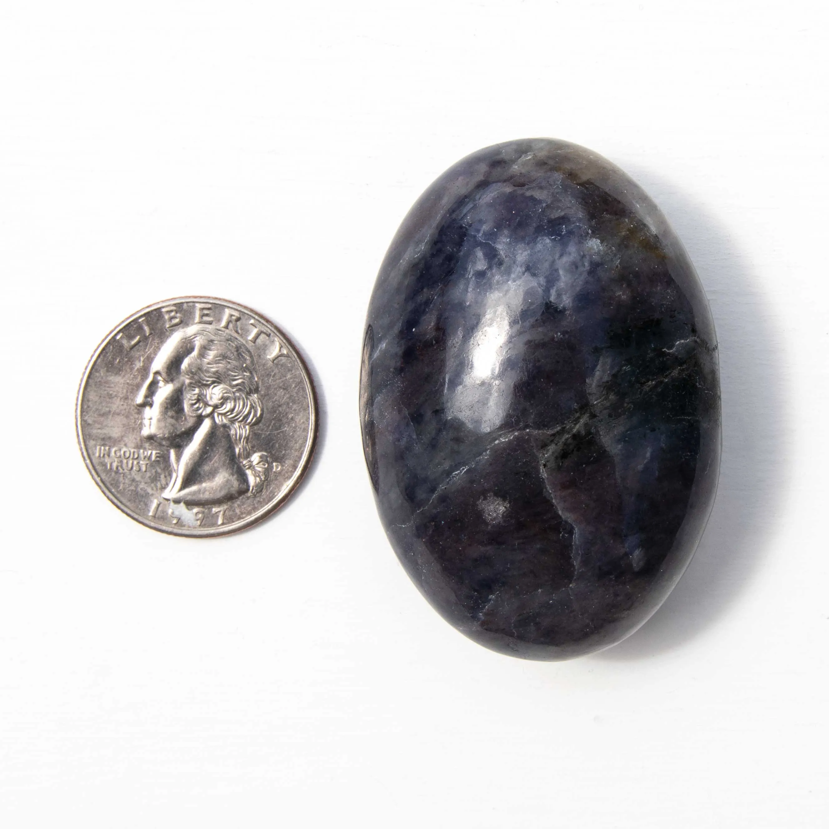 Iolite with Sunstone, Palm Stones