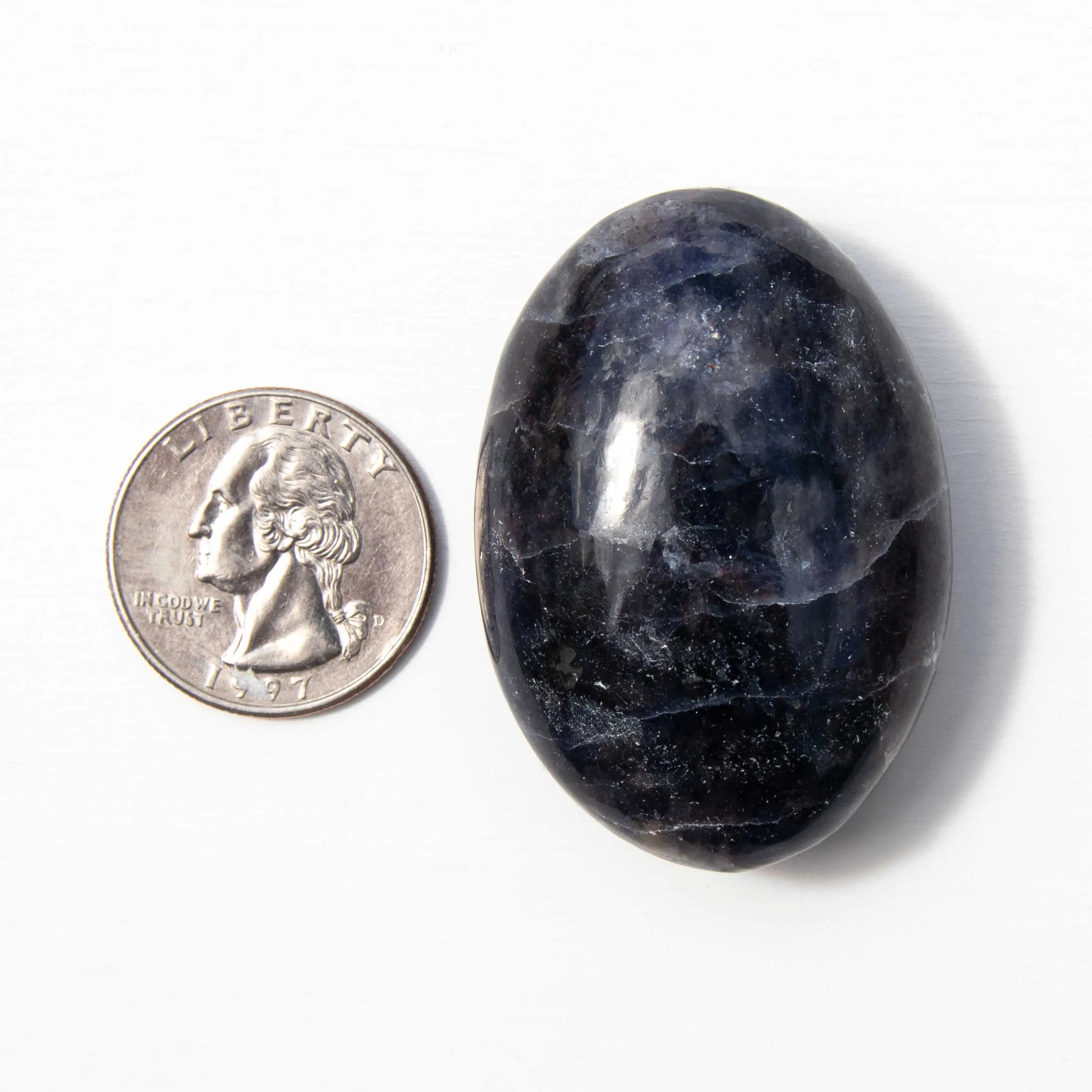 Iolite with Sunstone, Palm Stones