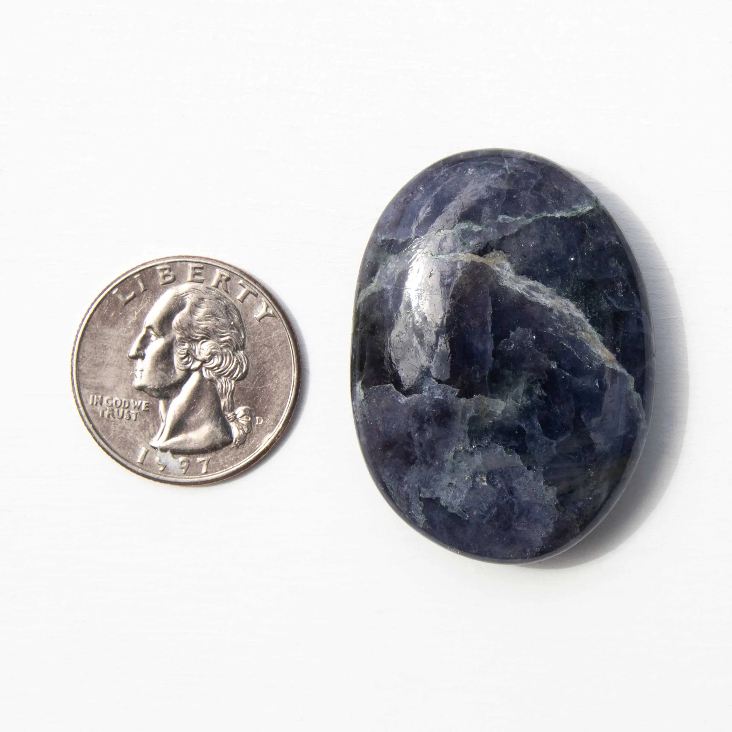 Iolite with Sunstone, Palm Stones