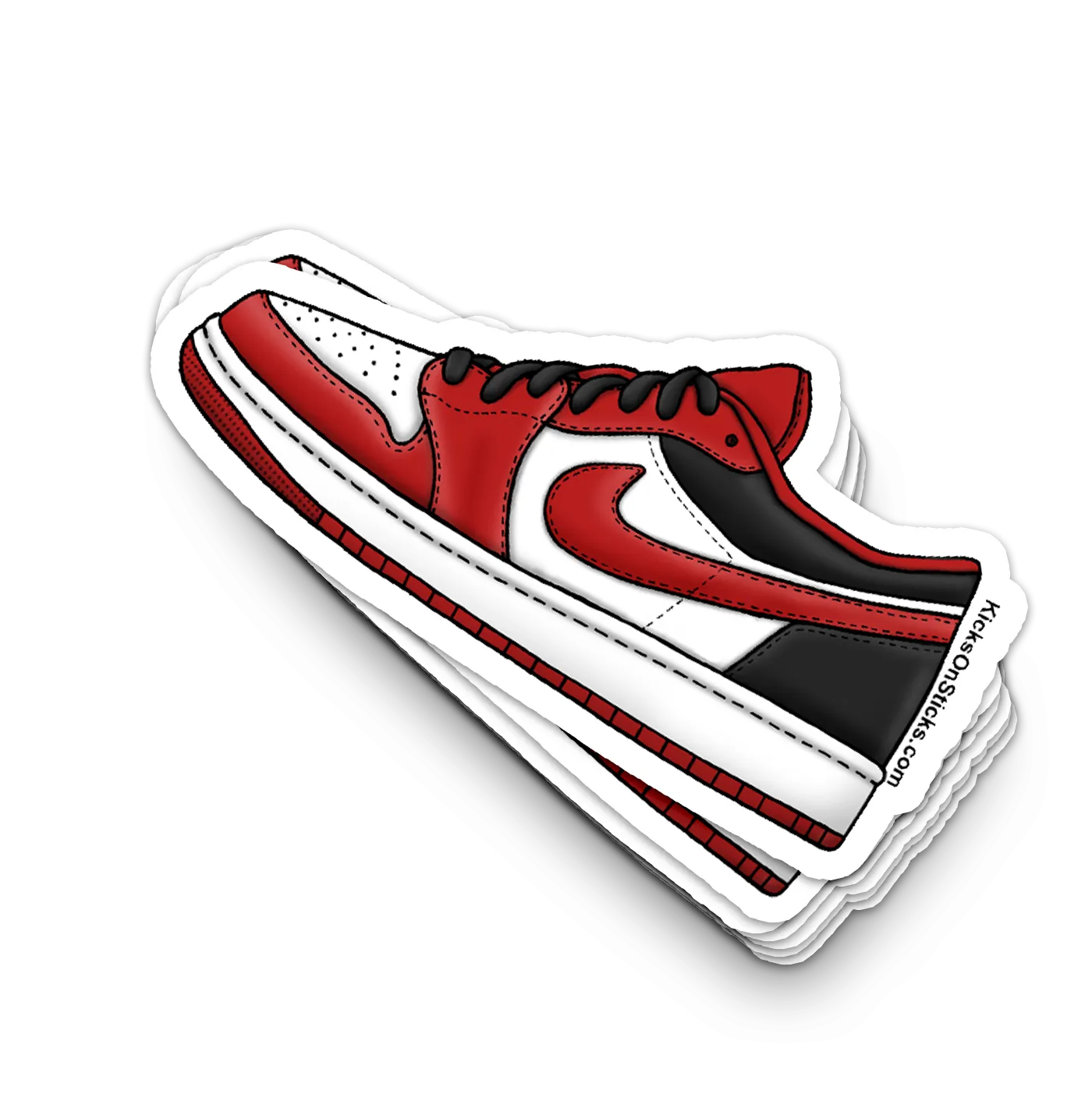 Jordan 1 Low "Reverse Black Toe" Sneaker Sticker