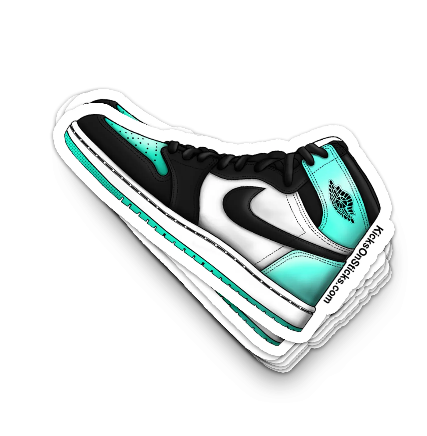 Jordan 1 "Green Glow" Sneaker Sticker