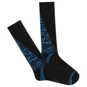 K.Bell Men's Graphic Compression Over the Calf Socks