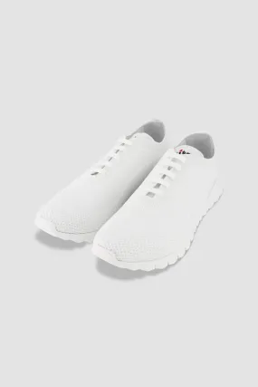 Kiton White Knit Sneakers