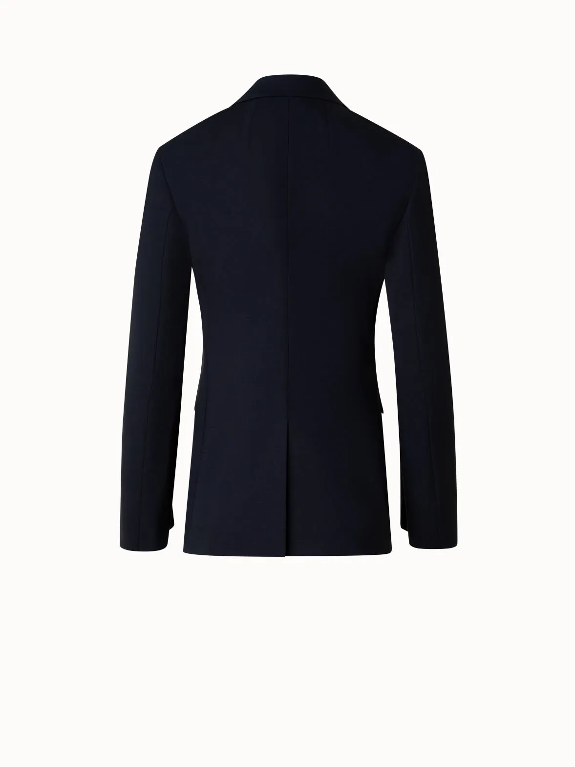 Langer taillierter Wollstretch-Blazer