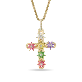 Lily Infinity Cross Pendant