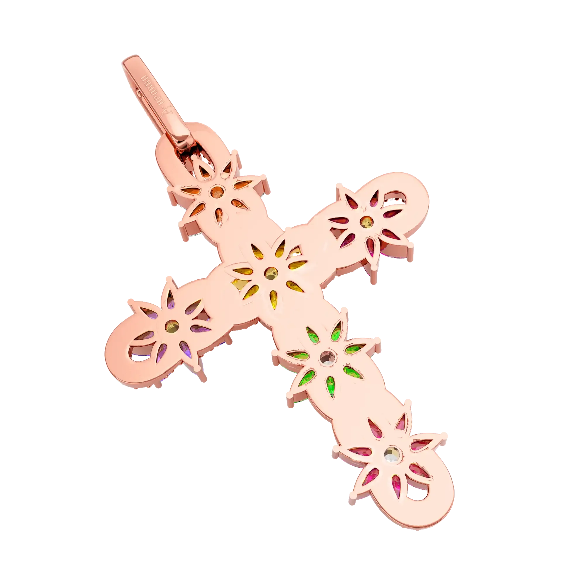 Lily Infinity Cross Pendant