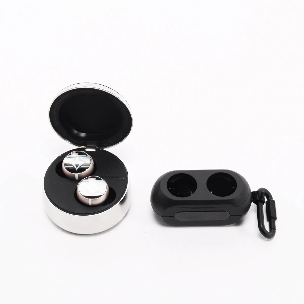 Louis Vuitton Silver Horizon Light Up Earphones