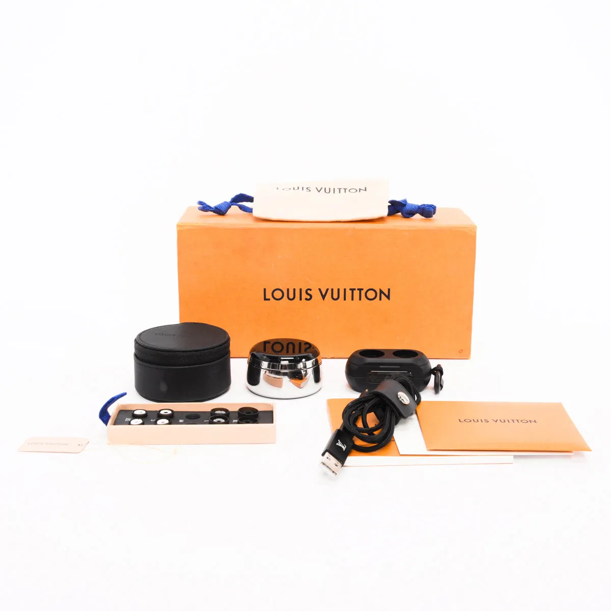 Louis Vuitton Silver Horizon Light Up Earphones