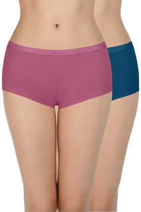 Low Rise Solid Boyshort Panties (Pack of 2)