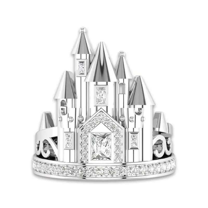 Magical Cinderella Enchanting Fairytale Castle Ring