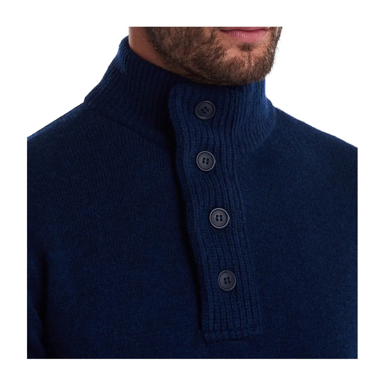 Maglione Barbour Patch Half Zip Blu