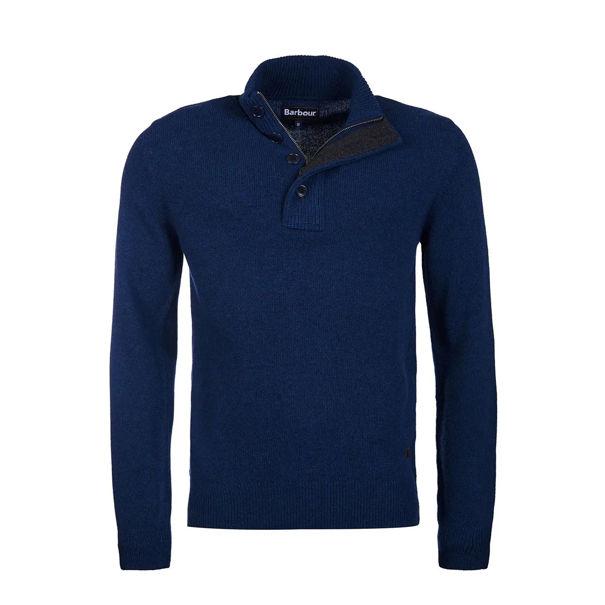 Maglione Barbour Patch Half Zip Blu