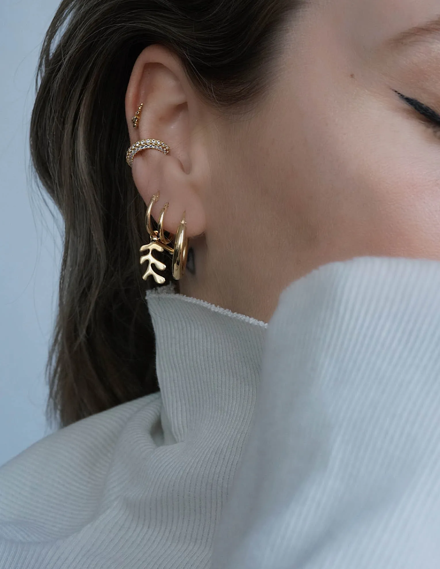 Matisse Leaf Earring <br>Gold Vermeil