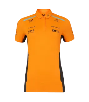 McLaren F1 2024 Women's Team Polo Shirt - Papaya