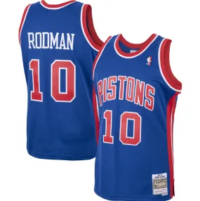 Men's Detroit Pistons Dennis Rodman 1988-89 Mitchell & Ness NBA Men's Hardwood Classic Swingman Jersey