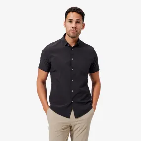 Men's Mizzen   Main | Leeward Trim Short Sleeve | Black Solid