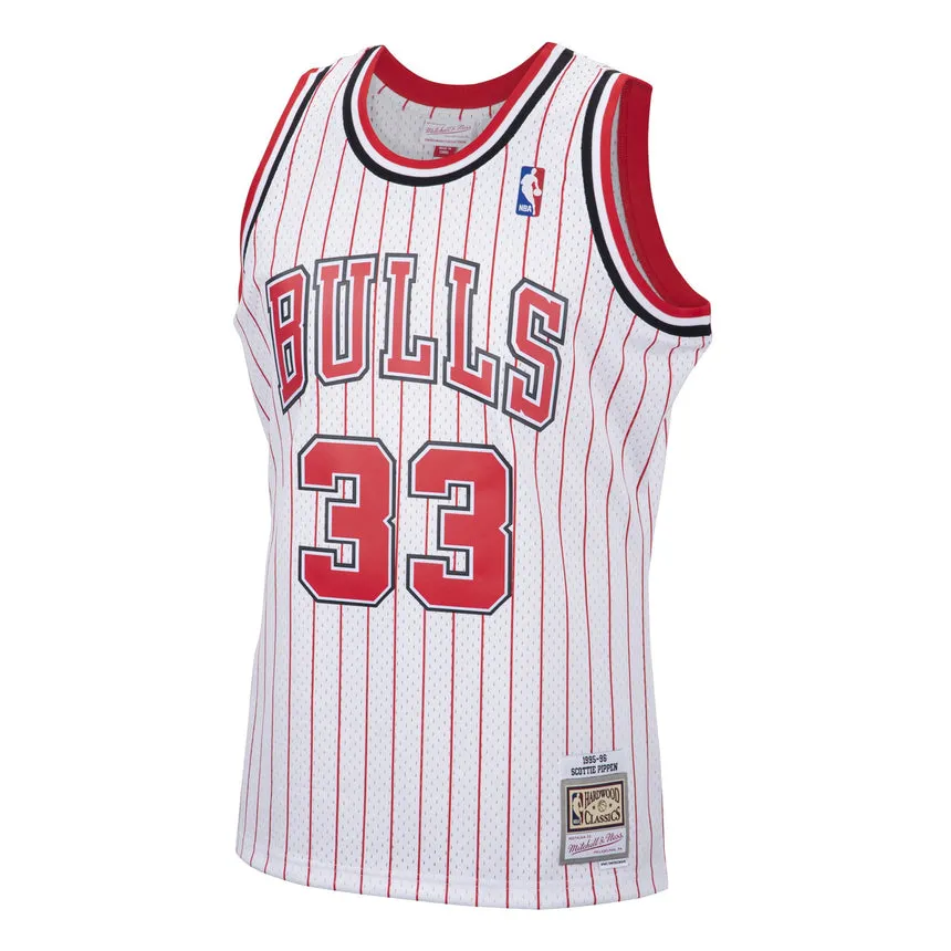 Men's Scottie Pippen Chicago Bulls Mitchell & Ness 1995-96 Hardwood Classics Reload Swingman Jersey - White