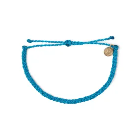 Mini Braided Multi Neon Blue Bracelet