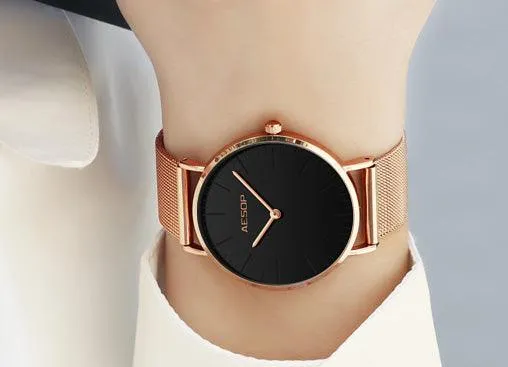 MYRA’S MESH METAL BAND WATCH