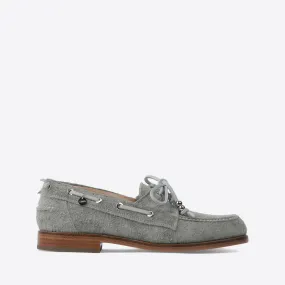 Nelson Boat Shoe Grey Suede