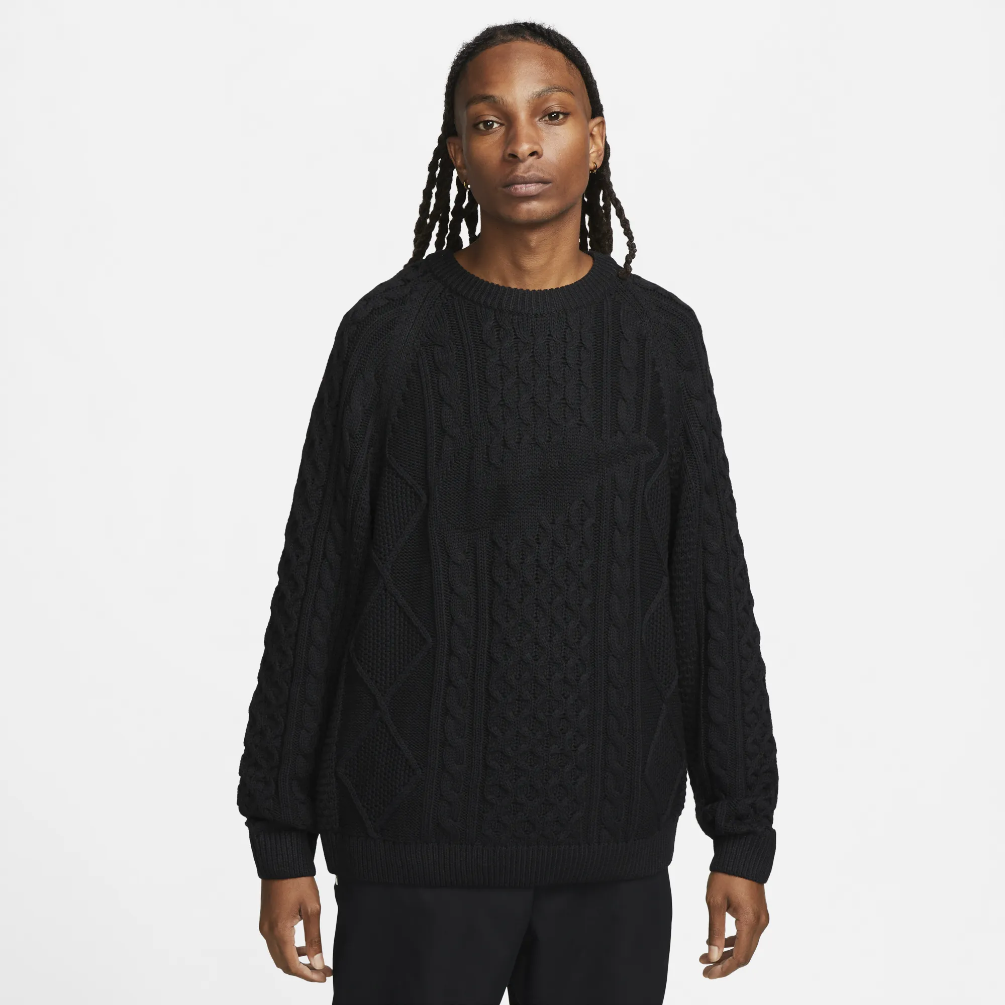 Nike Sportswear Mens Cable Knit Sweater