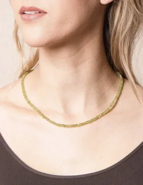 Peridot Bead Necklace