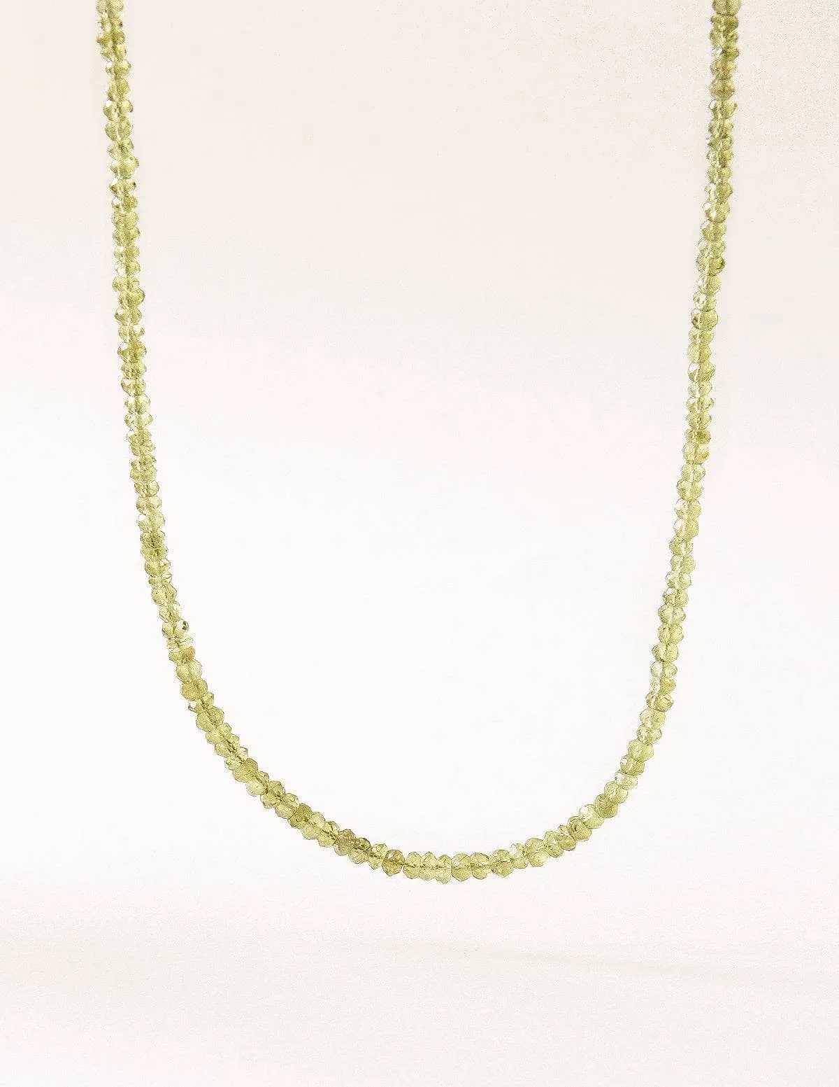 Peridot Bead Necklace