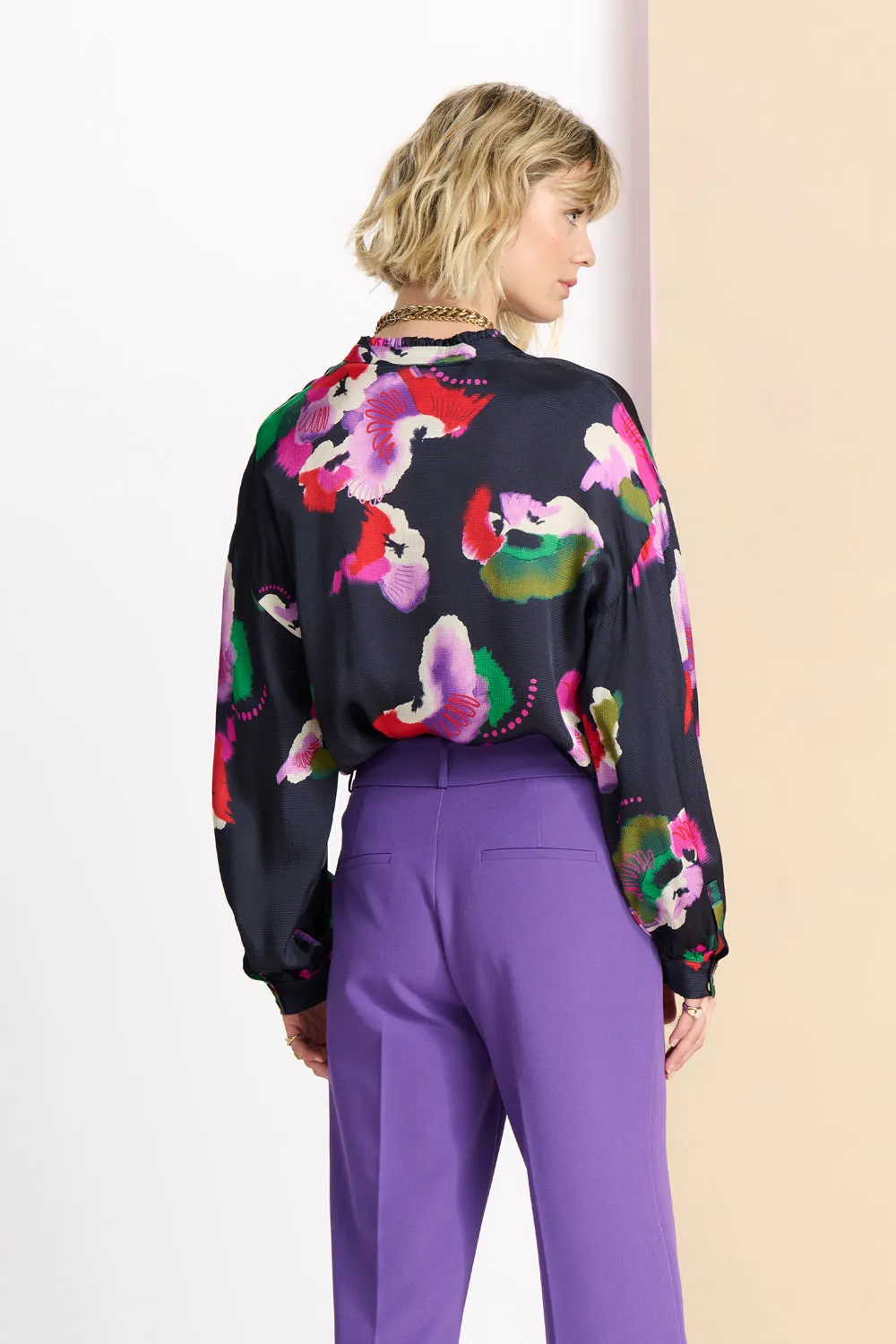 POM Blouse Violets