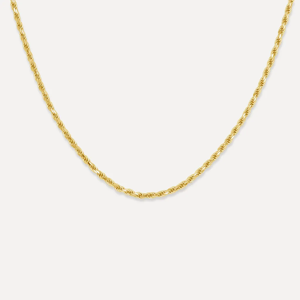 Premium Gold Rope Chain - 2.5mm