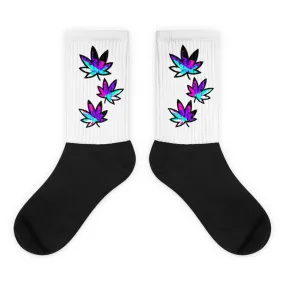 Purple Drip Leaf Socks