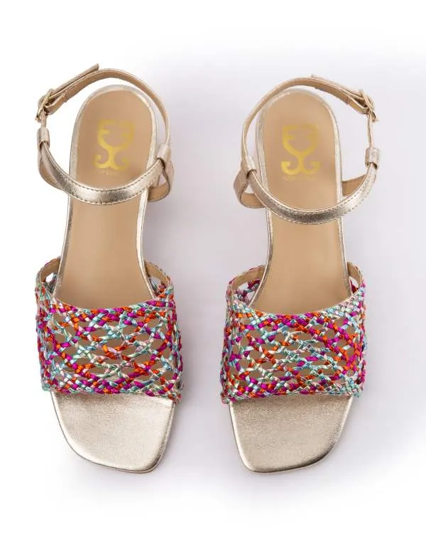 Rainbow Sprinkles : Sandal Heels