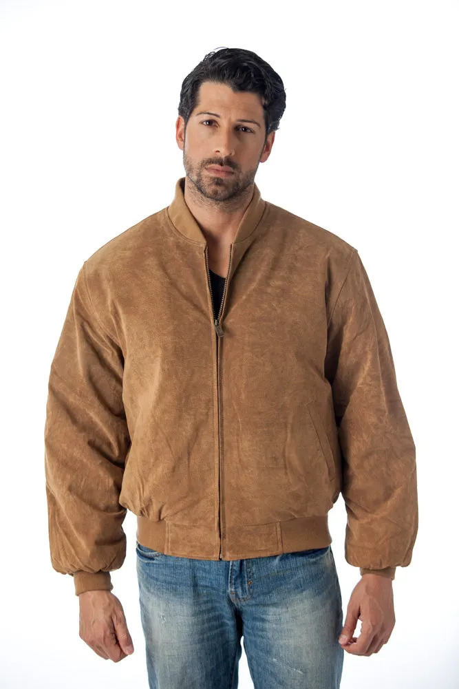 REED Men's Baseball Suede Leather Jacket (Imported)