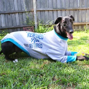 Rescued Not Retired Grey Greyhound Sweater