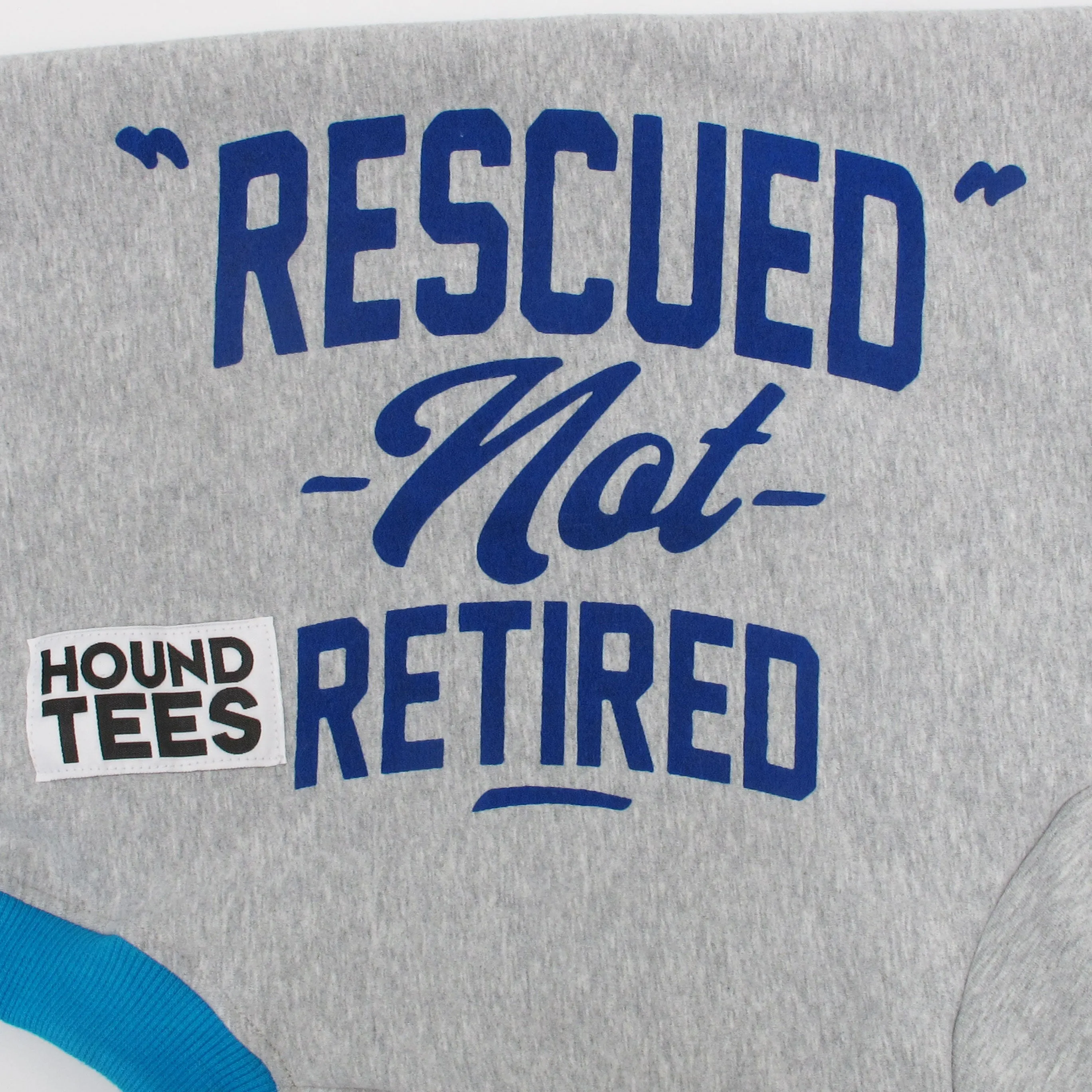 Rescued Not Retired Grey Greyhound Sweater