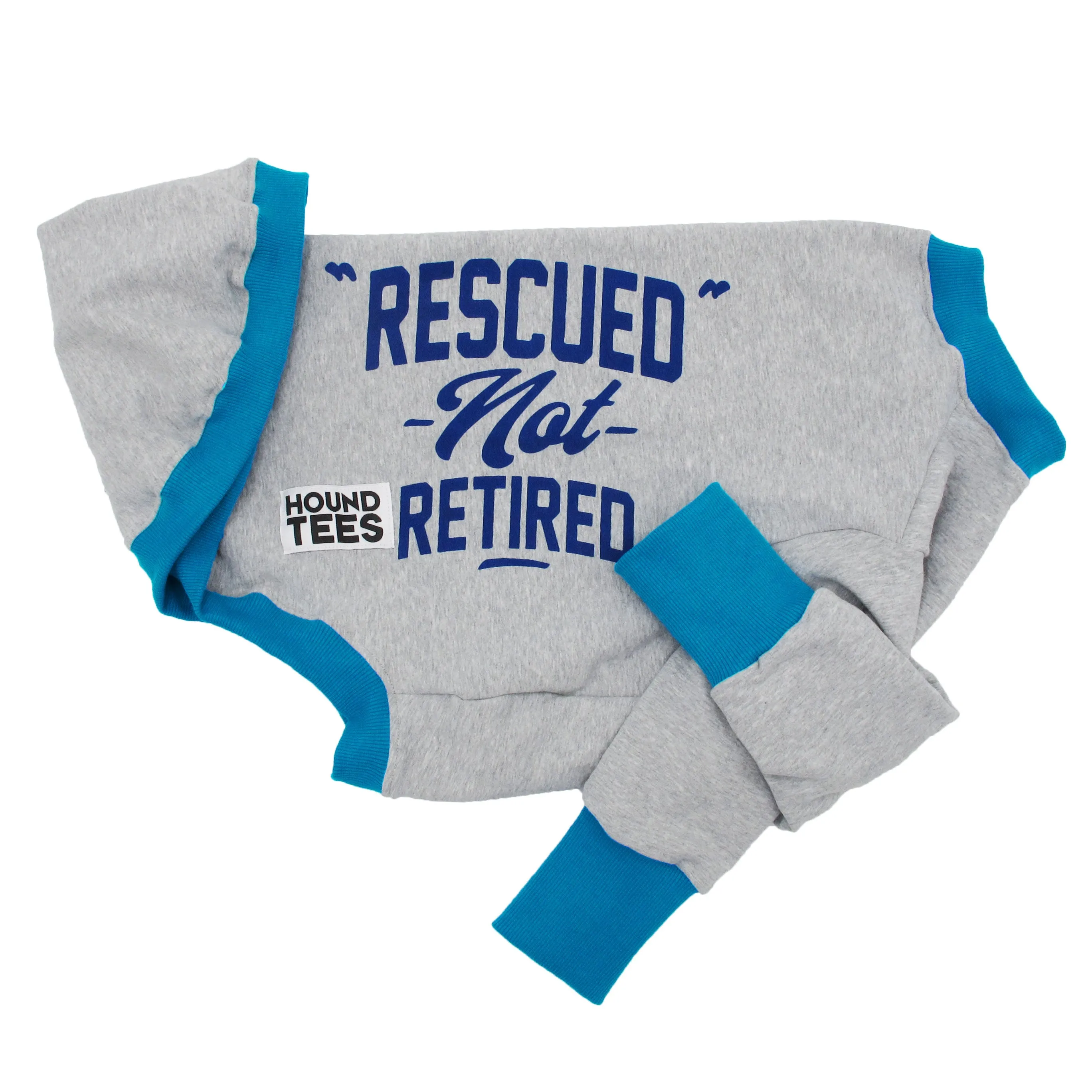 Rescued Not Retired Grey Greyhound Sweater