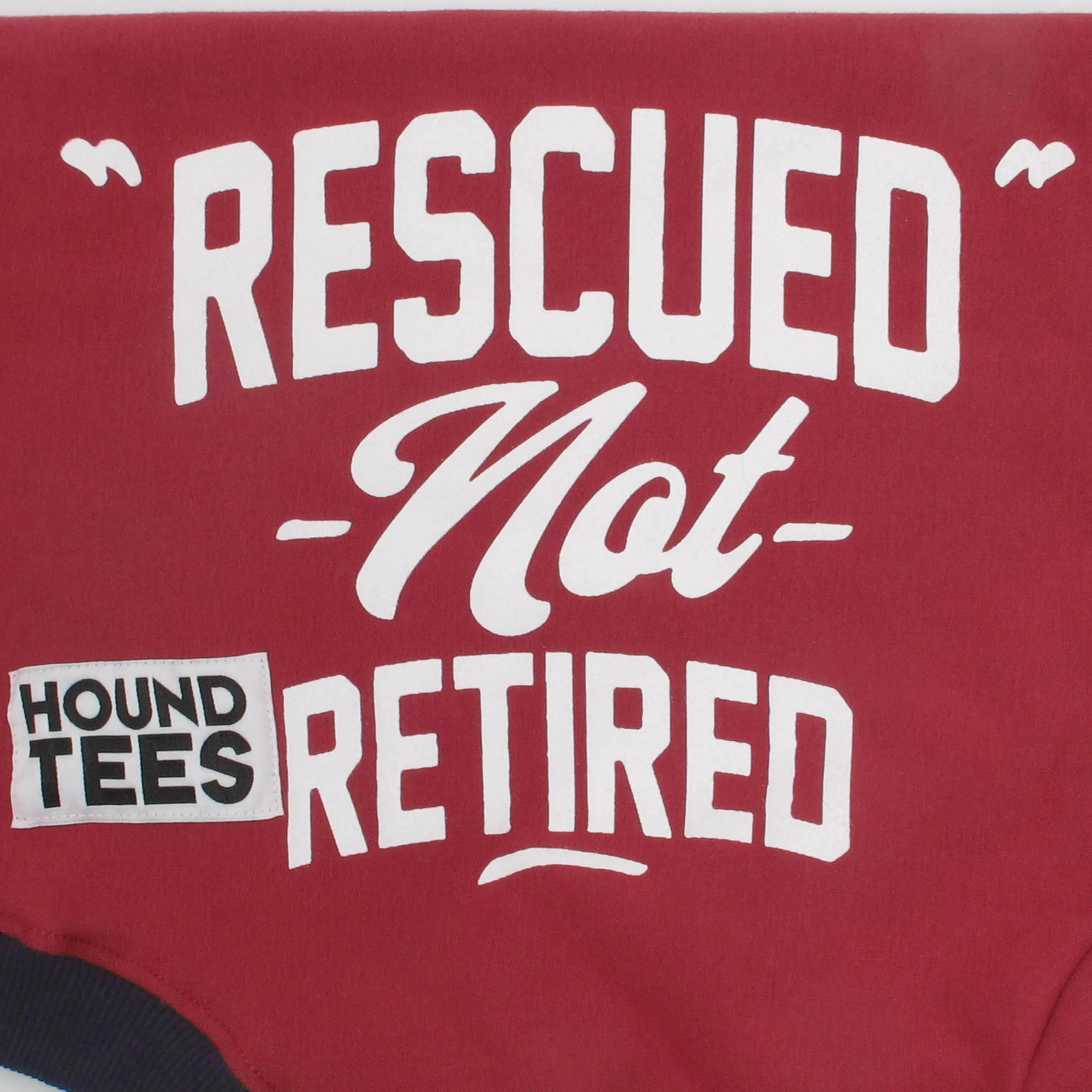 Rescued Not Retired Maroon Greyhound Sweater