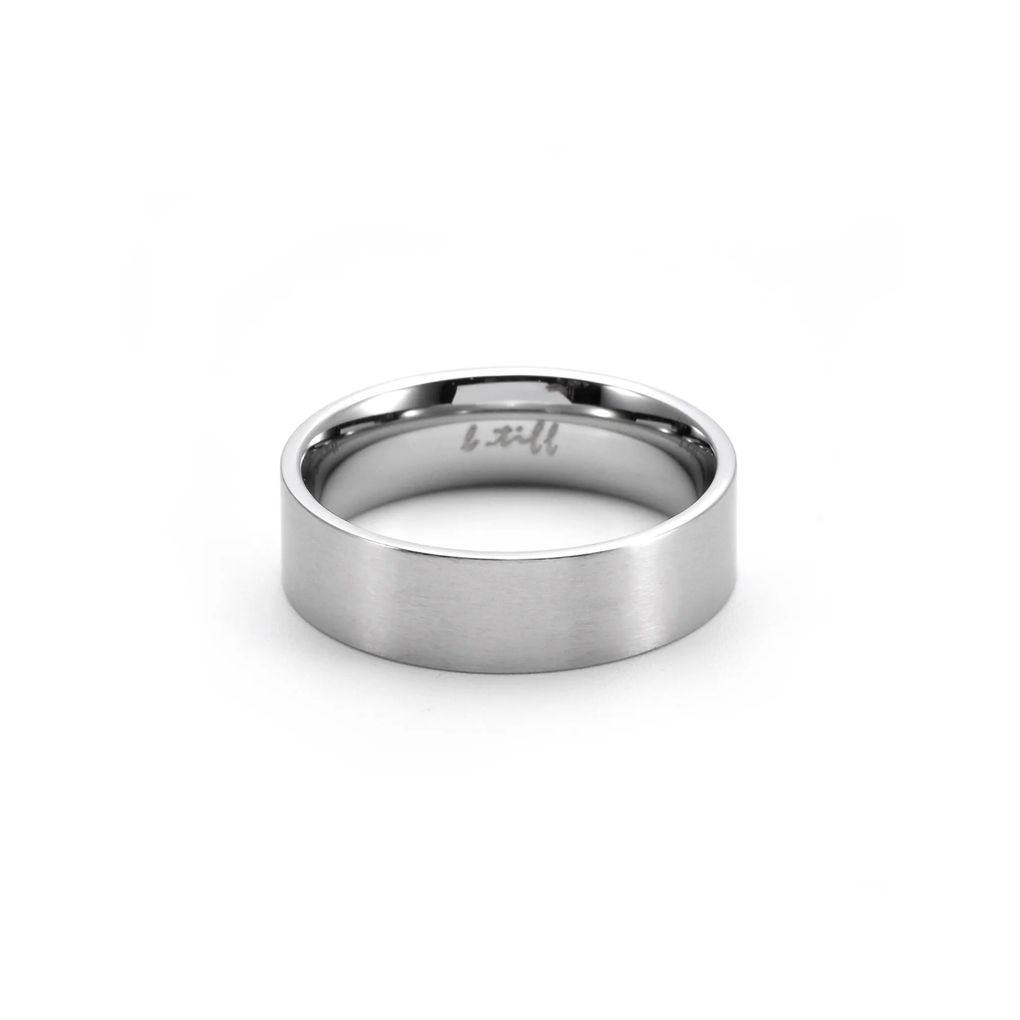 RG600W B.Tiff Simplicity 6 Stainless Steel Stacking Plain Ring