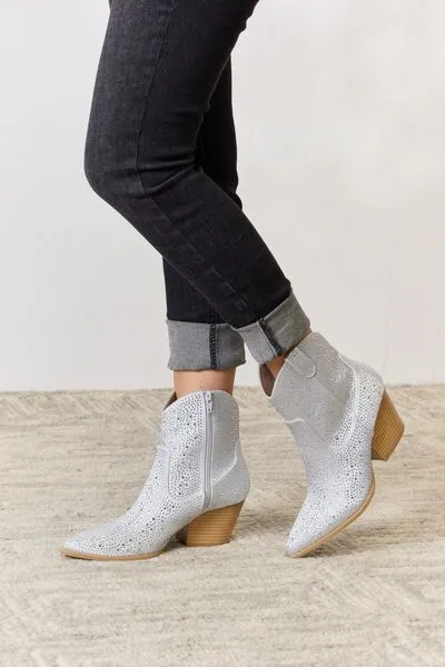 Rhinestone Ankle Cowboy Boots