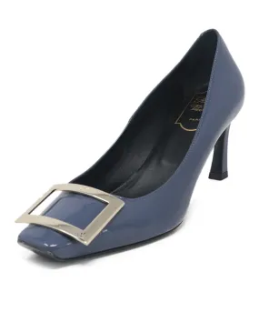 Roger Vivier Blue Patent Leather Heels sz 6