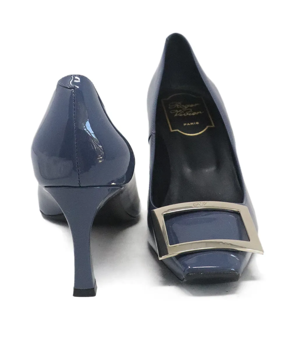 Roger Vivier Blue Patent Leather Heels sz 6