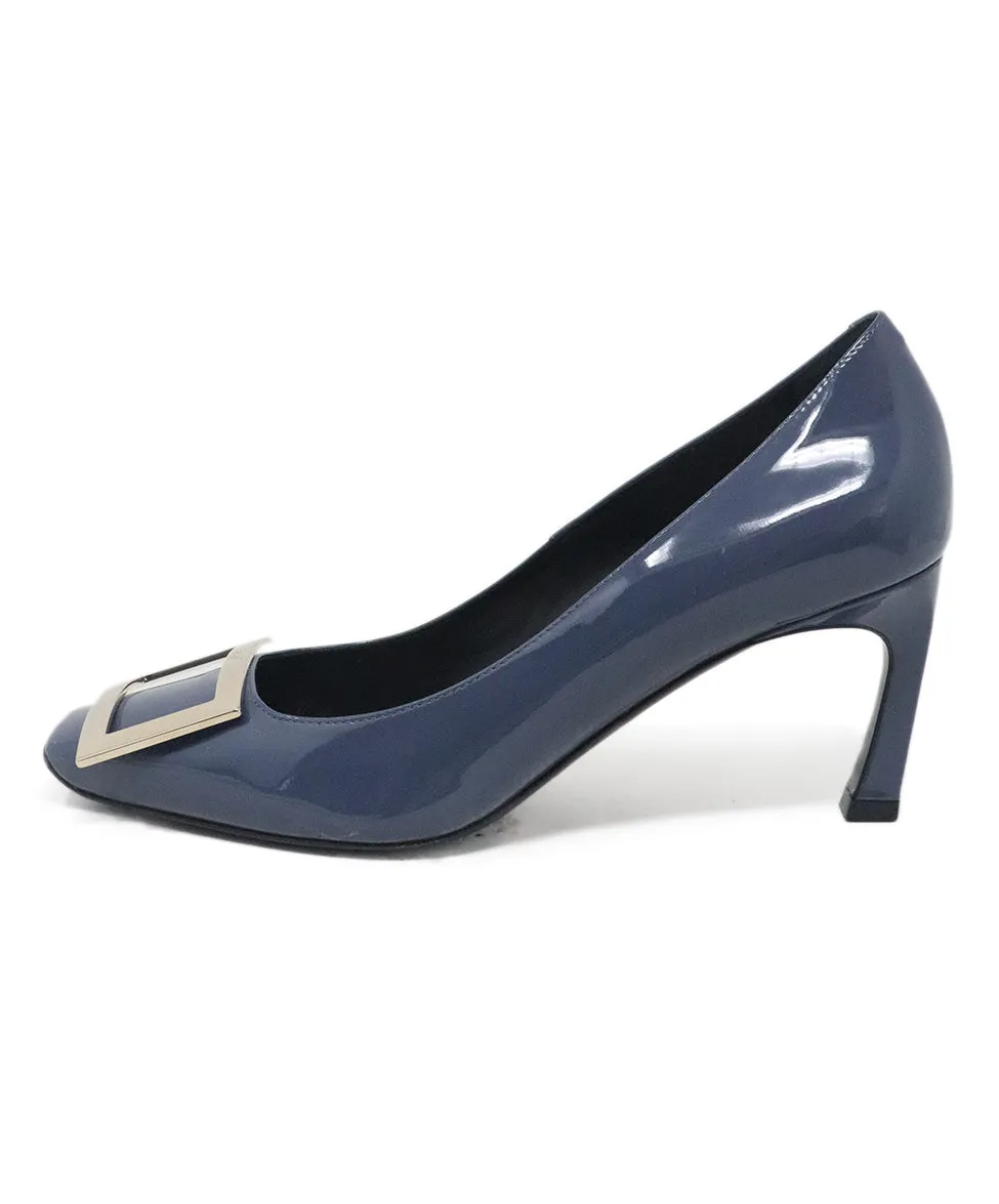 Roger Vivier Blue Patent Leather Heels sz 6