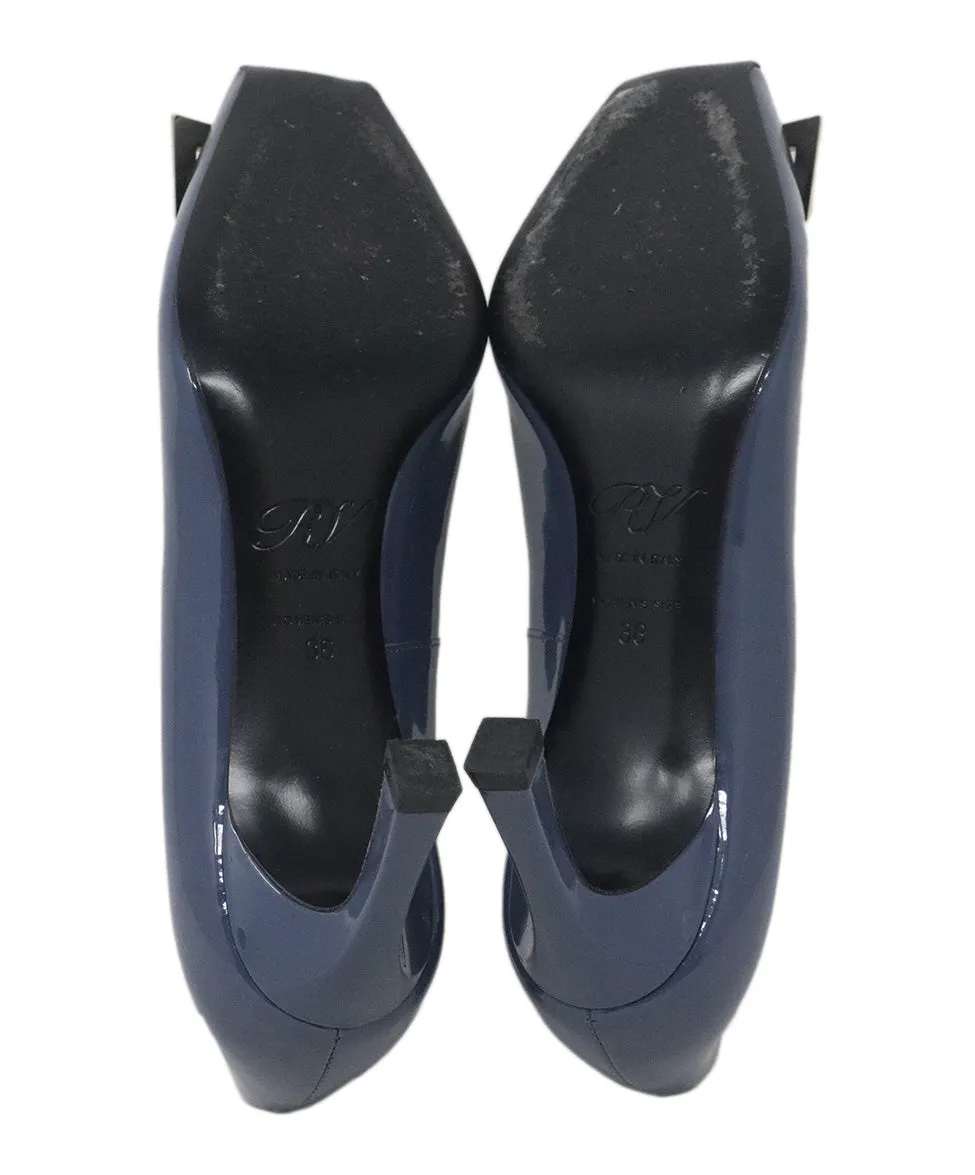 Roger Vivier Blue Patent Leather Heels sz 6